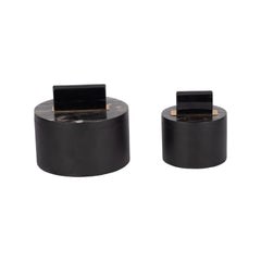 Black Round Resin Boxes