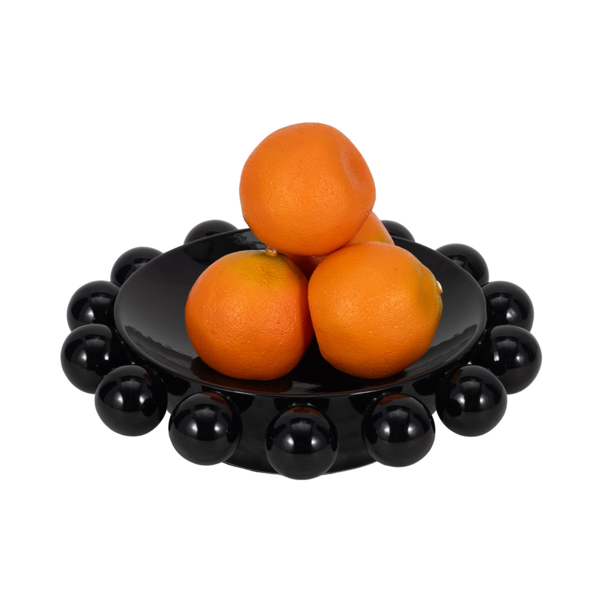 Black Knobbed Bowl