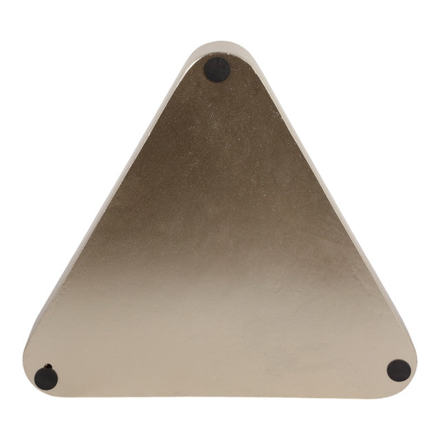 Beige Faux Shagreen Triangular Bowl