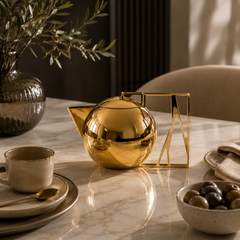 Abstract Handle Tea Pots