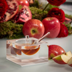 Acrylic Honey & Salt Dish White