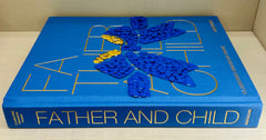 Father & Child w\Blue and Gold Bow
