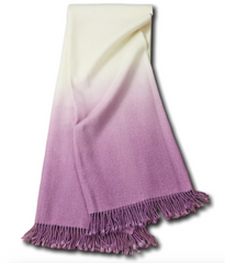 Dip-Dyed Throws