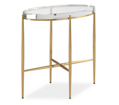 Crystal Clear Accent Table