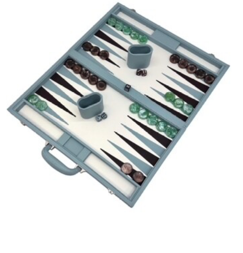 18" Backgammon Set – Faux Leather