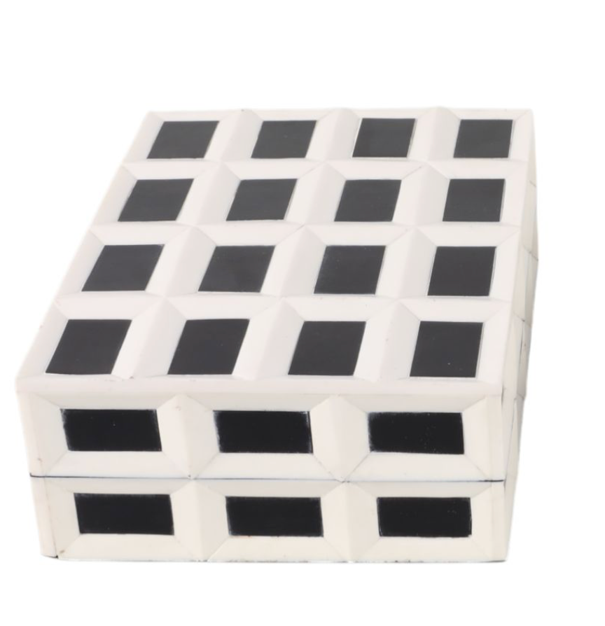 Black & White Checkered Boxes