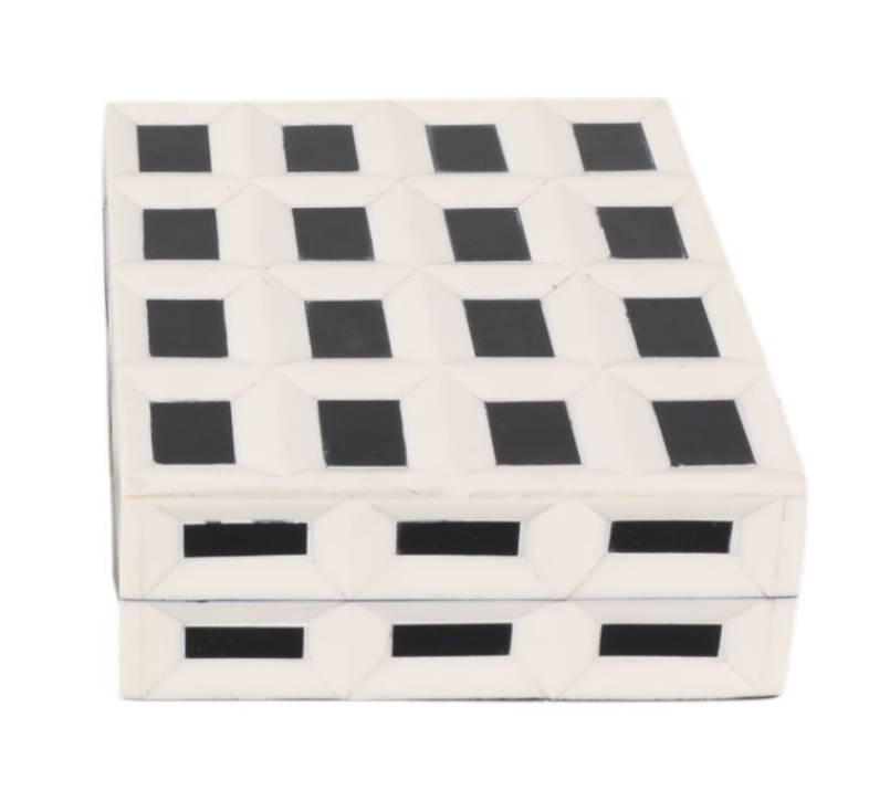 Black & White Checkered Boxes