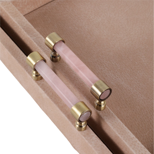 Blush Suede Tray