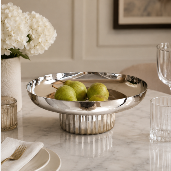 Gilded Serving Bowl