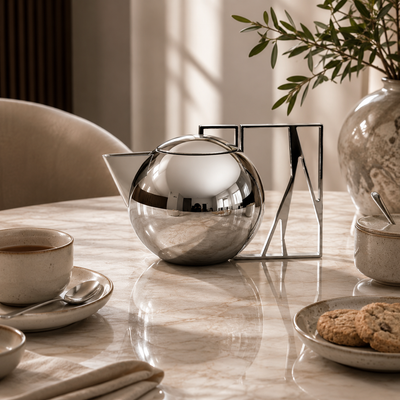 Abstract Handle Tea Pots