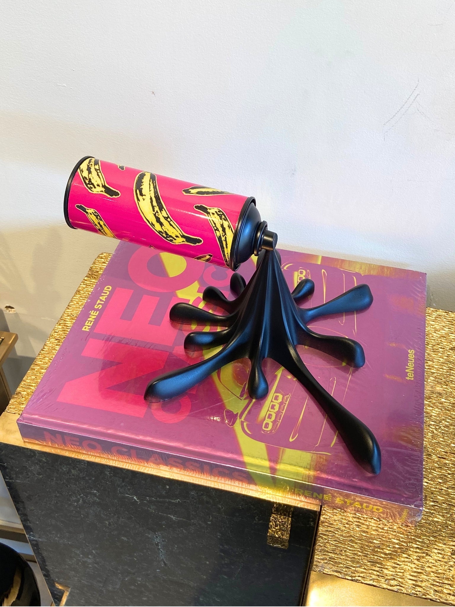 Banana Splash - Spray Can Sculpture