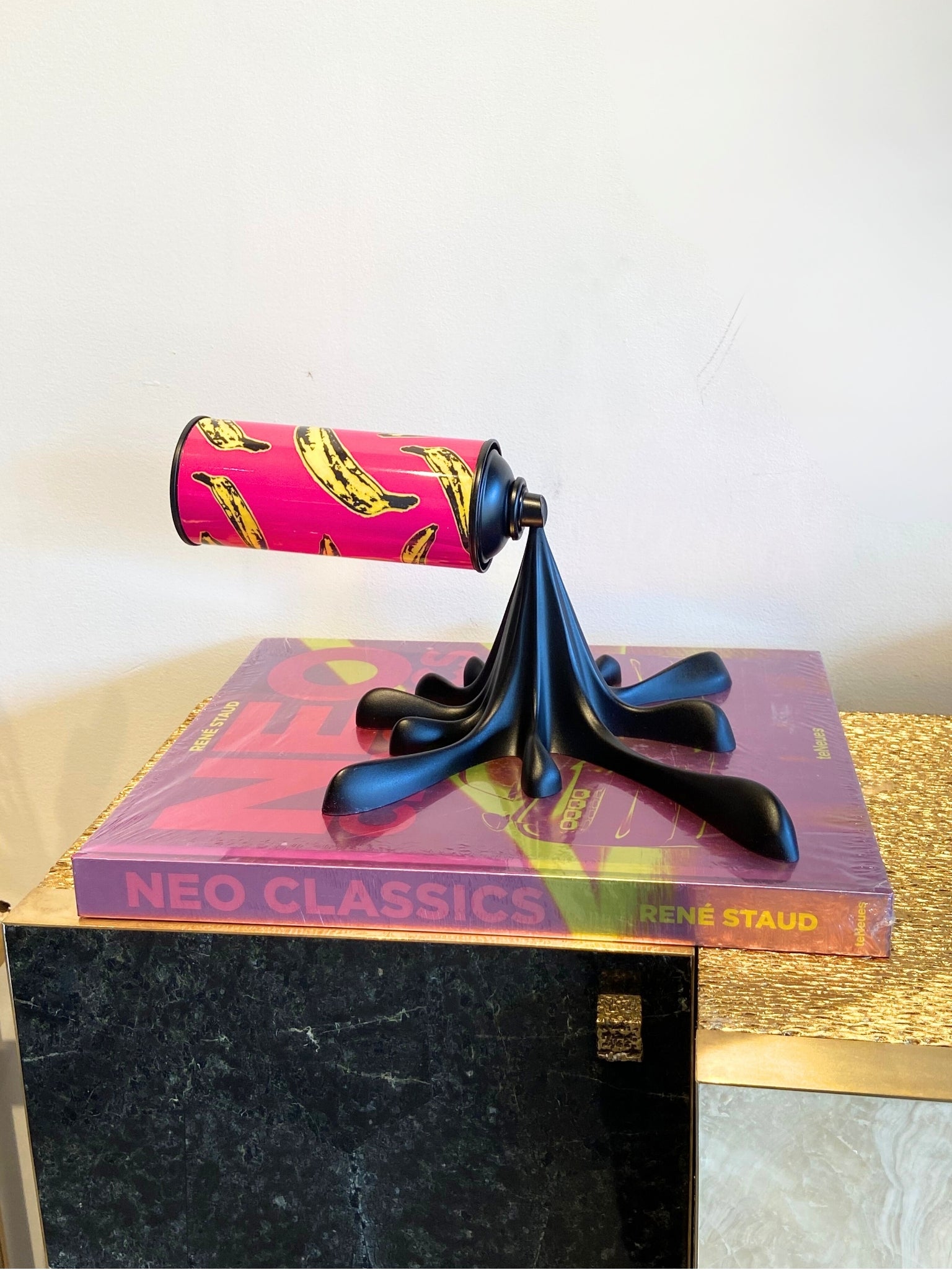 Banana Splash - Spray Can Sculpture