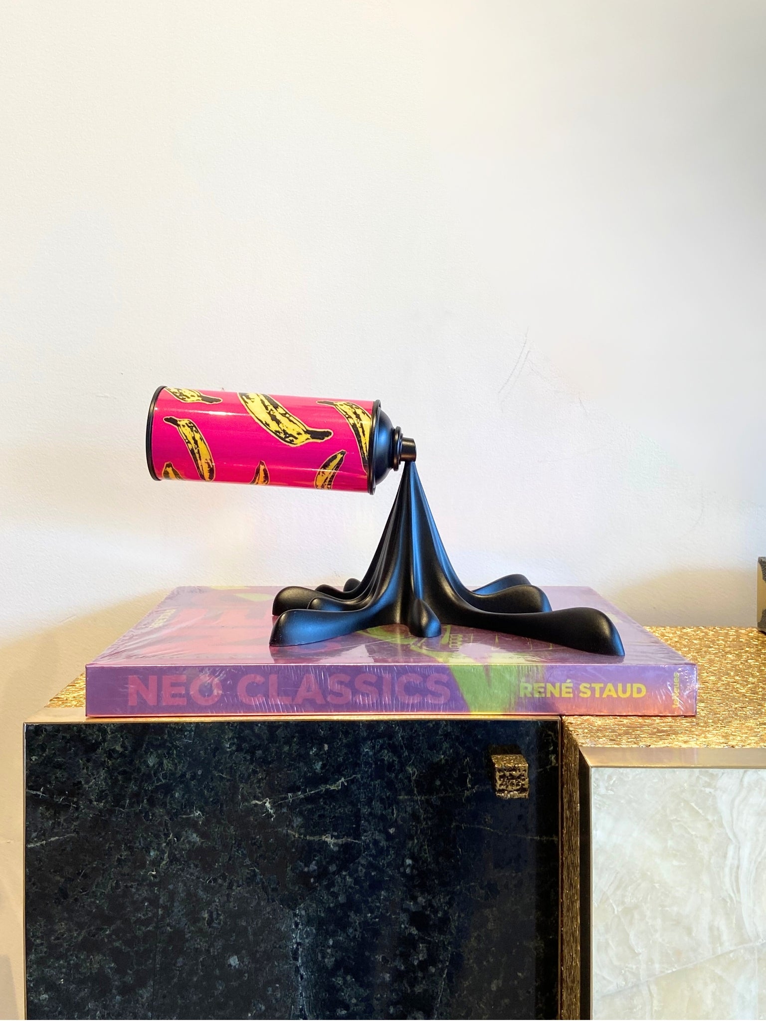 Banana Splash - Spray Can Sculpture