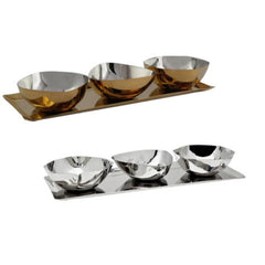 Auburn Serving Tray & Appetizer Bowls