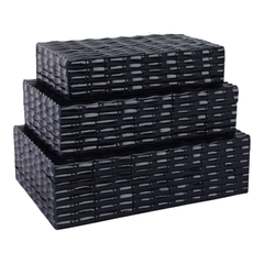 Blue  Bamboo Boxes