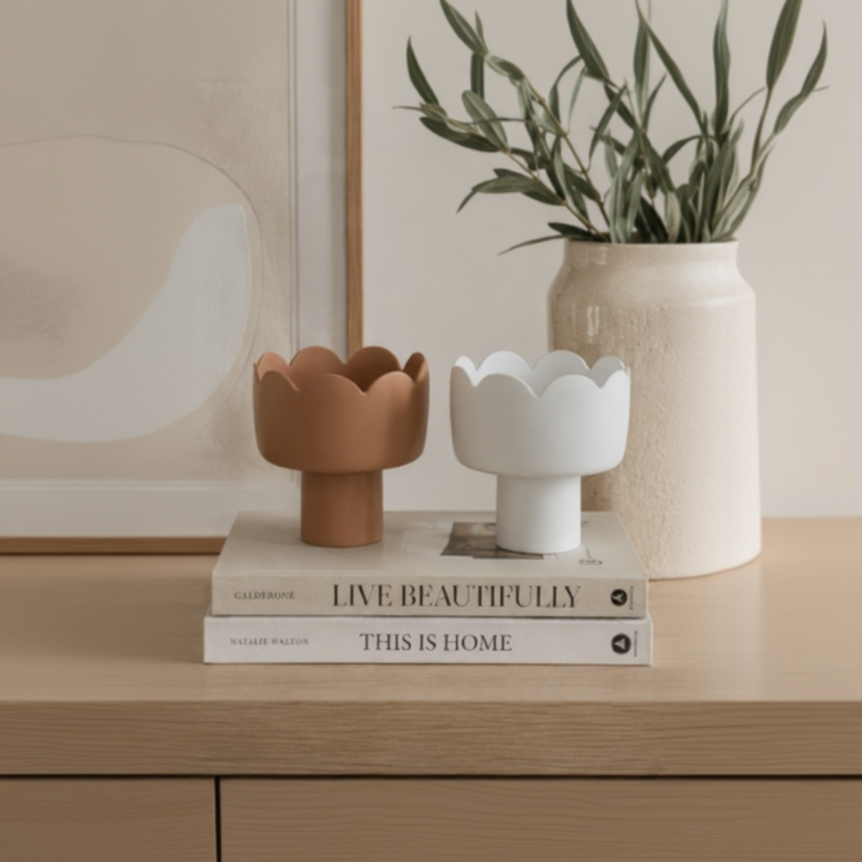FLEUR Footed Bowl - Small