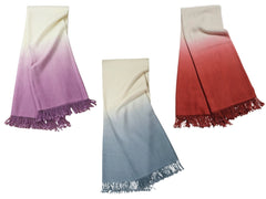 Dip-Dyed Throws