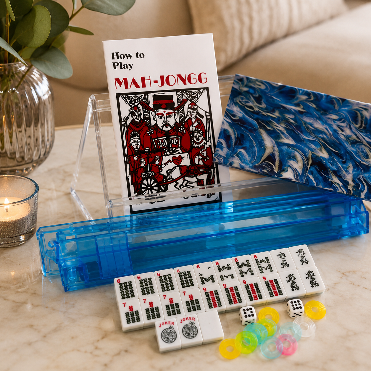 El Mahjong Blue Swirl