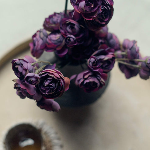 Artificial Ranunculus Bunch - Purple