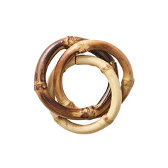 Bamboo Trinity Napkin Rings