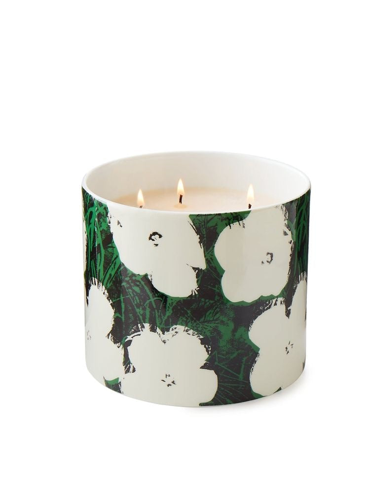 Andy Warhol ”Flowers” Giant candle - White Flowers
