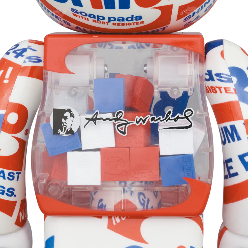 Be@rbrick Andy Warhol "Brillo" 2022 100% and 400% Set