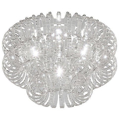 Crystal Rings Flushmount