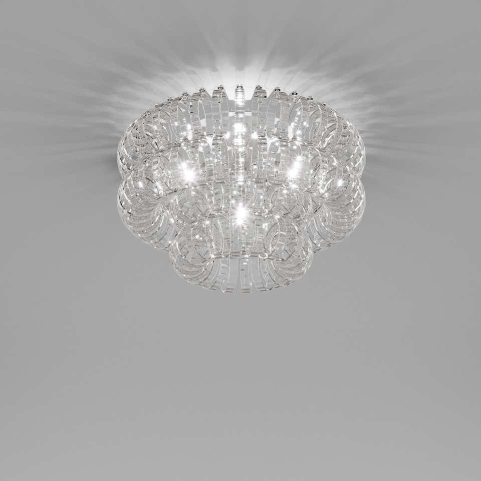 Crystal Rings Flushmount