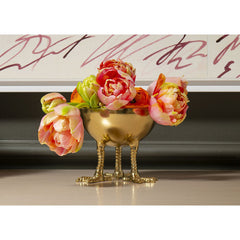 Daphne Bowl, Brass Finish
