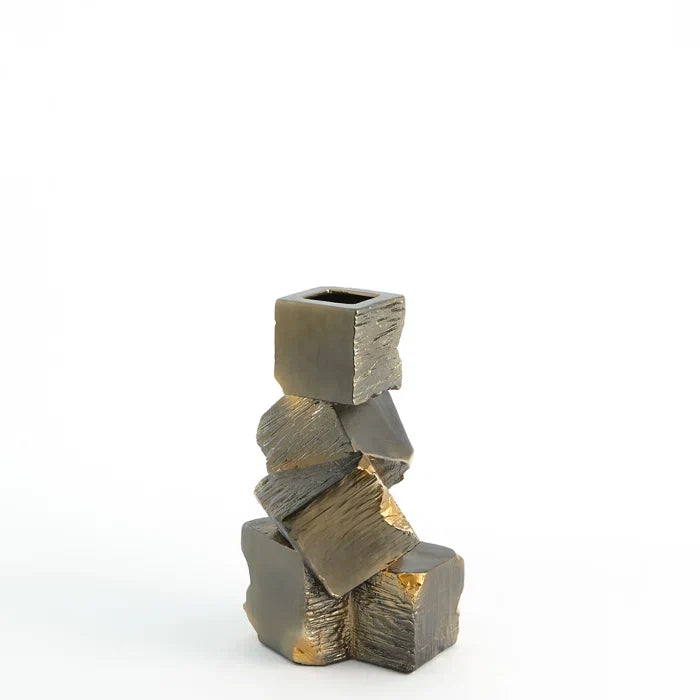 Faux Pyrite Vase