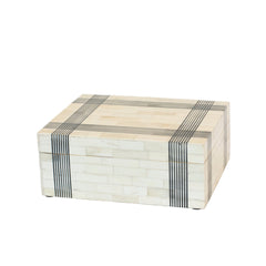 Bone and Black Accent Box