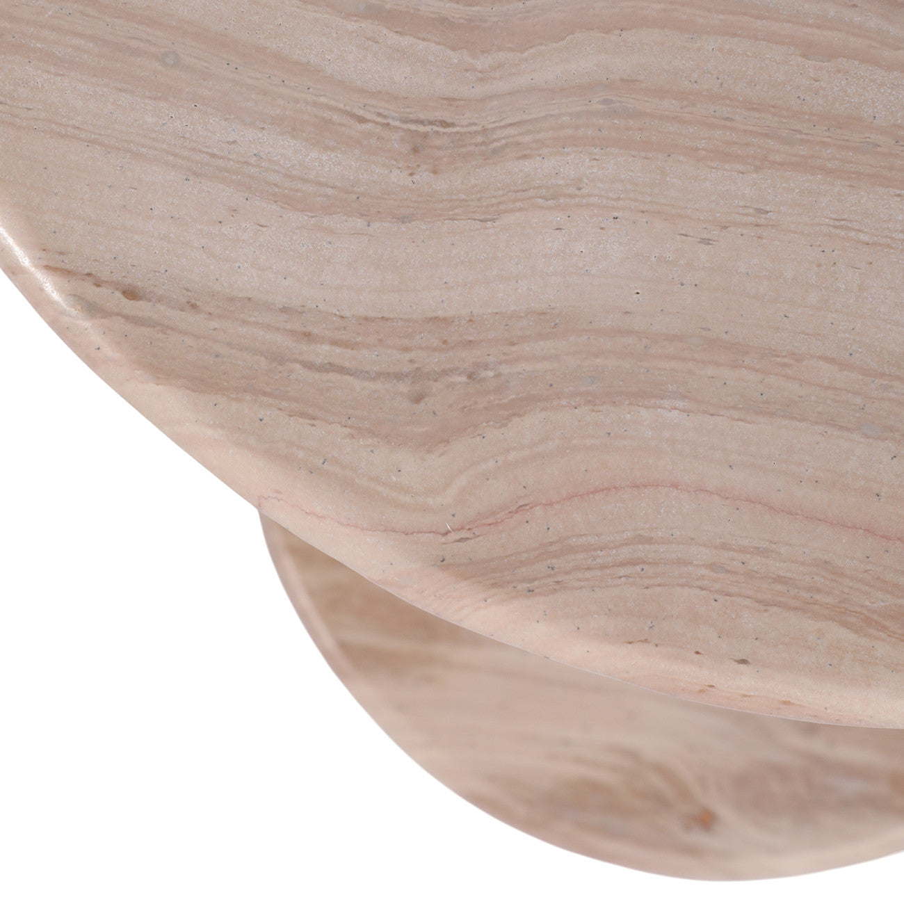 Beige Marble Accent Table