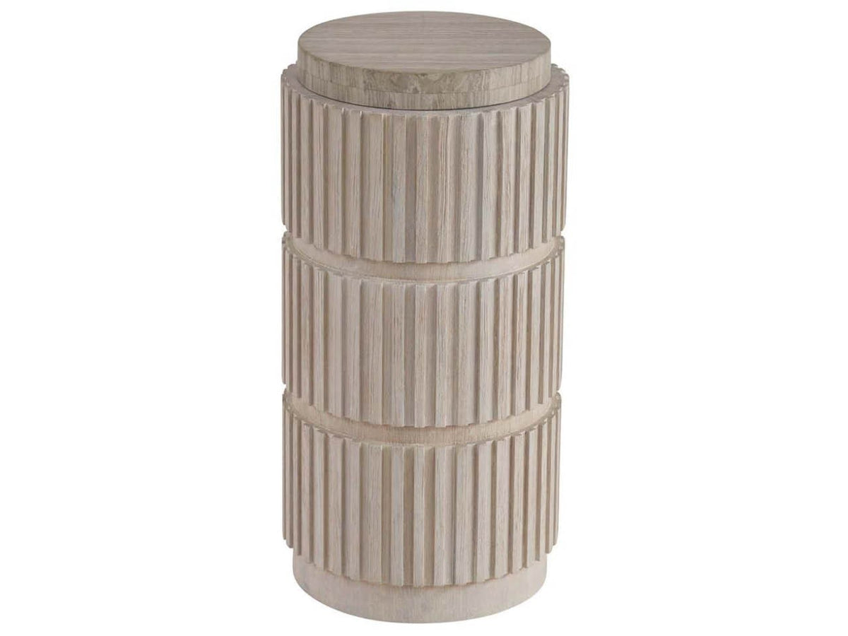 Carmen Spot Stone & Oak Accent Table