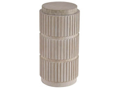 Carmen Spot Stone & Oak Accent Table